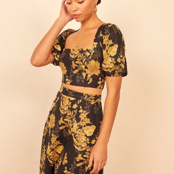 Reformation Yucca Linen Top. selling only the top. New without tag - Picture 1 of 4